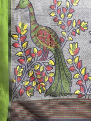 conversational printed saree with blouse - 16380832 - Standard Image - 4