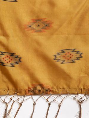 ikat printed saree with blouse - 16380834 - Standard Image - 4