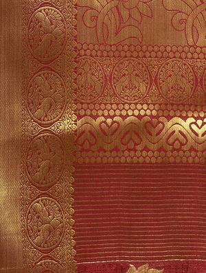 conversational woven saree with blouse - 16380840 - Standard Image - 4