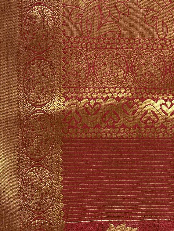 conversational woven saree with blouse - 16380840 - Zoom Image - 4
