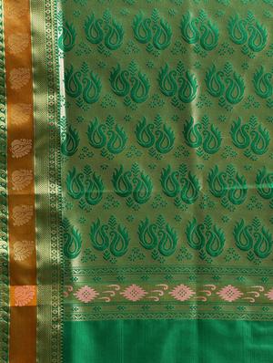 conversational woven saree with blouse - 16380841 - Standard Image - 4