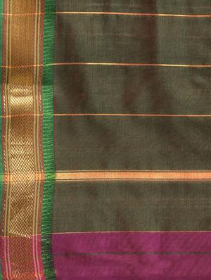 bordered woven saree - 16380855 - Standard Image - 4