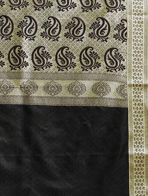 paisley woven saree with blouse - 16380864 - Standard Image - 4