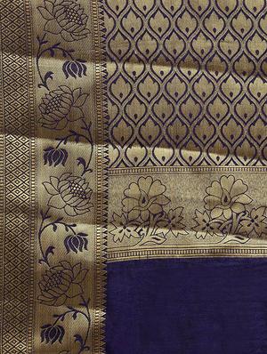 conversational woven saree with blouse - 16380868 - Standard Image - 4