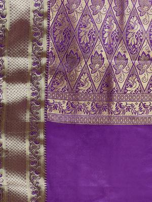 conversational woven saree with blouse - 16380872 - Standard Image - 4