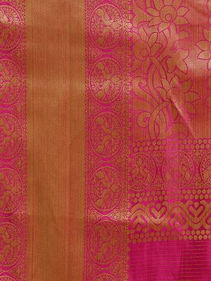 conversational woven saree with blouse - 16380881 - Standard Image - 4