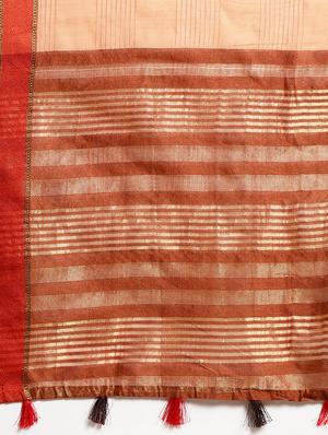 solid plain saree with blouse - 16380895 - Standard Image - 4