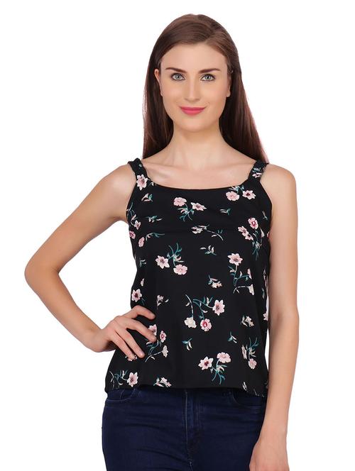 shoulder strap floral top - 16381810 - Standard Image - 1