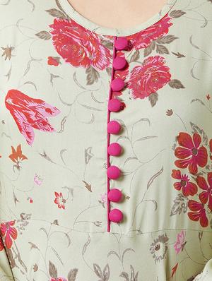 floral flared kurta - 16381910 - Standard Image - 4