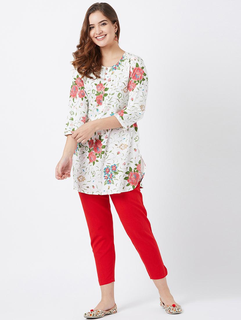 floral straight kurti - 16381925 - Zoom Image - 4
