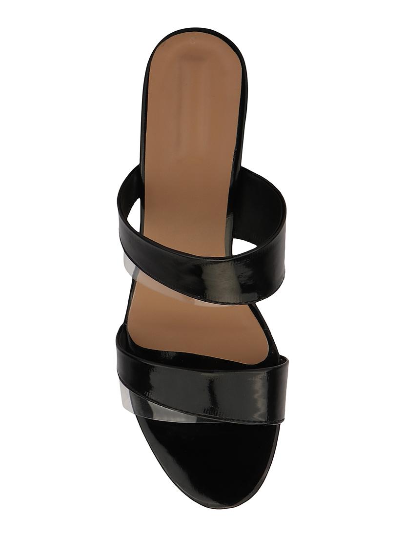 black slip on sandals - 16385518 - Zoom Image - 4