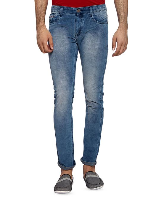 blue light washed jeans - 16386209 - Standard Image - 1