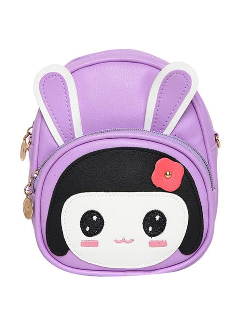 purple leatherette (pu) fashion backpack - 16386715 - Standard Image - 1