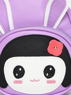 purple leatherette (pu) fashion backpack - 16386715 - Standard Image - 4