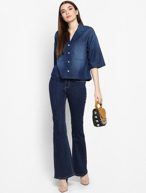 high rise boot cut jeans - 16387334 - Standard Image - 4