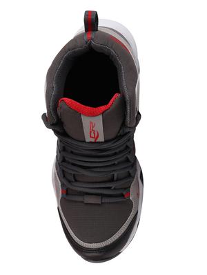 lancer grey fabric lace up sport shoes - 16387382 - Standard Image - 4