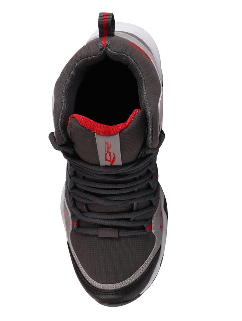 lancer grey fabric lace up sport shoes - 16387382 - Zoom Image - 4