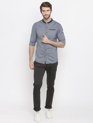 blue cotton casual shirt - 16388623 - Standard Image - 4
