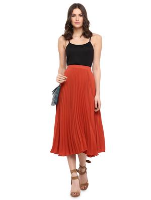 high rise accordion pleated skirt - 16389087 - Standard Image - 4