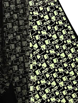 geometrical printed saree with blouse - 16389293 - Standard Image - 4