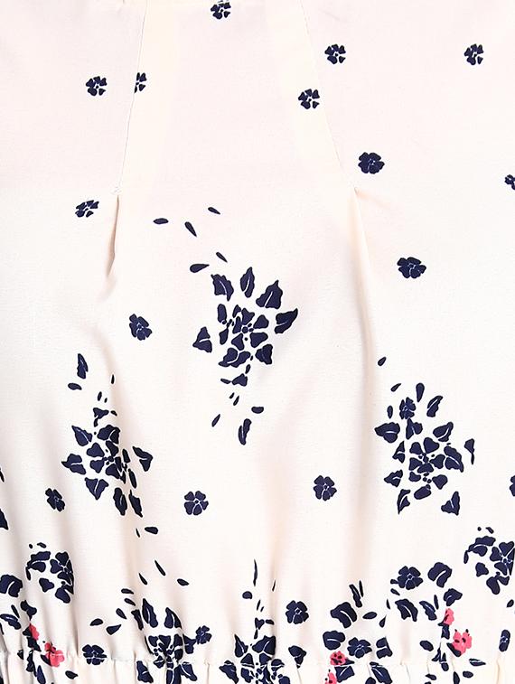 pocket detail floral a-line dress - 16389483 - Zoom Image - 4