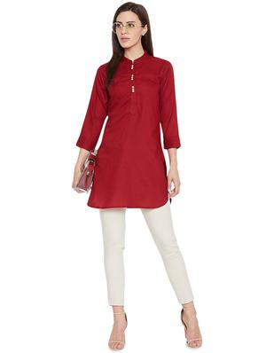 solid straight kurti - 16391868 - Standard Image - 4