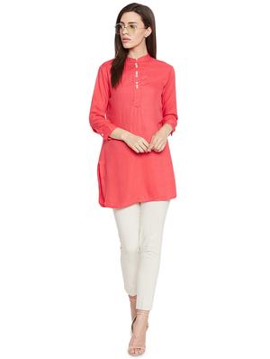 solid straight kurti - 16391877 - Standard Image - 4