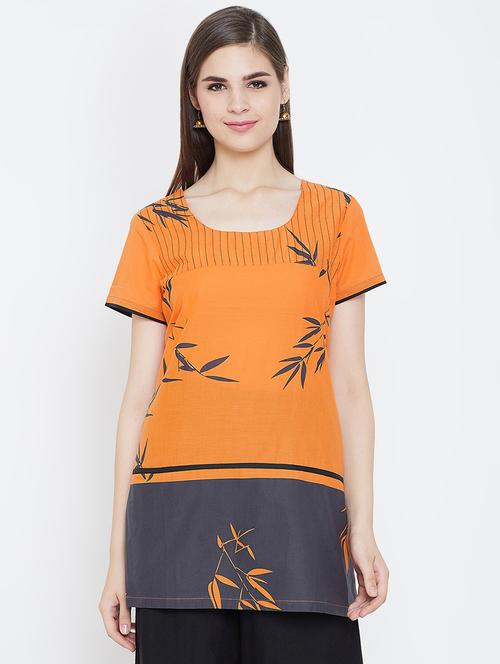 printed straight kurti - 16392542 - Standard Image - 1