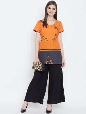 printed straight kurti - 16392542 - Standard Image - 4