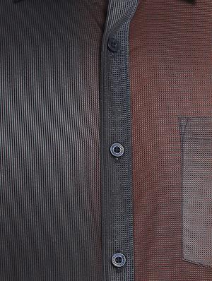 brown printed casual shirt - 16399640 - Standard Image - 4