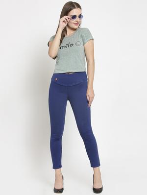 high rise solid jeggings - 16403036 - Standard Image - 4