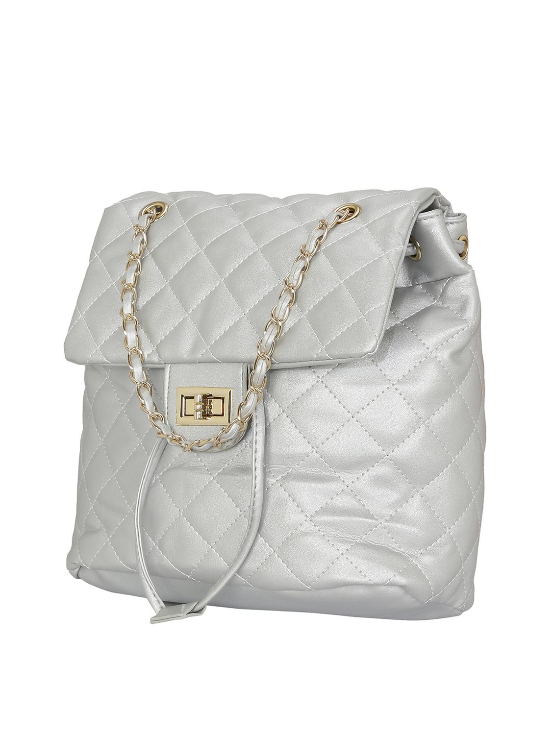 white leatherette (pu) regular backpack - 16403061 - Zoom Image - 4