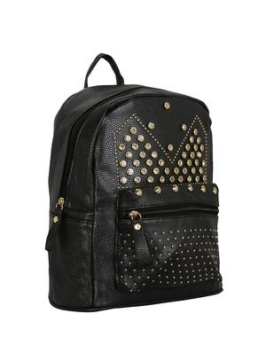 black leatherette (pu) regular backpack - 16403069 - Standard Image - 4