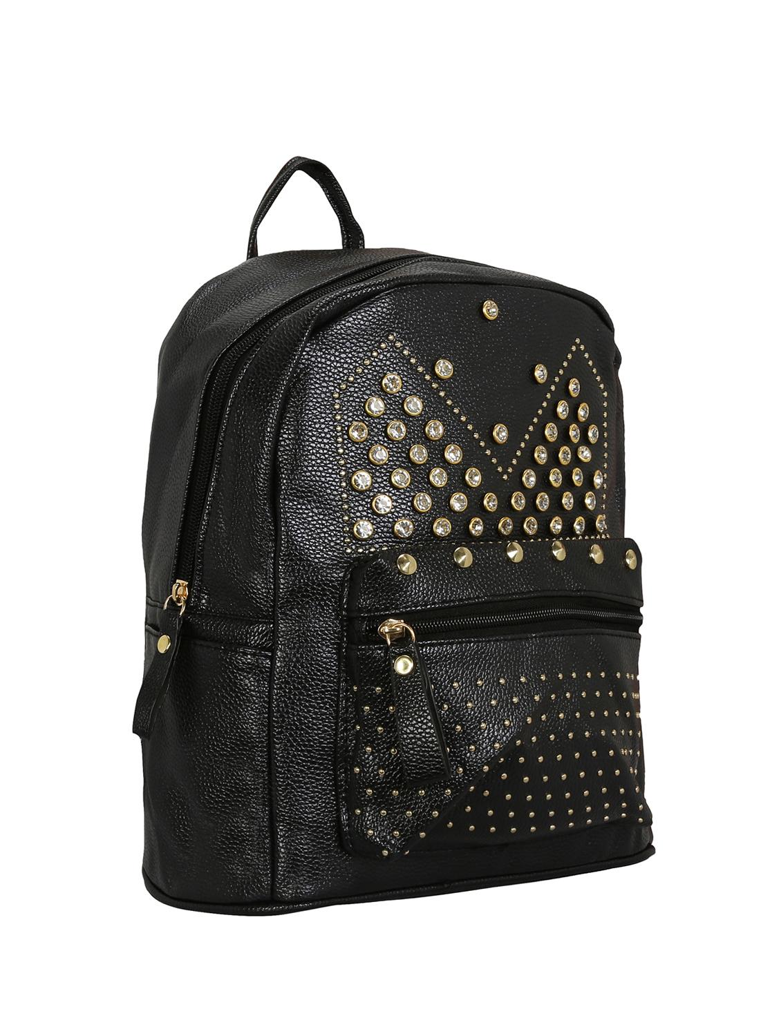 black leatherette (pu) regular backpack - 16403069 - Zoom Image - 4