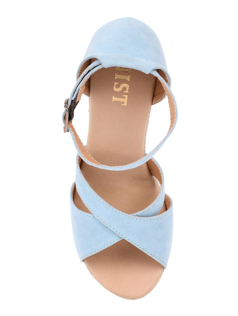 blue ankle strap wedges - 16404203 - Zoom Image - 4