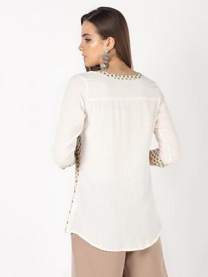 ditsy floral straight kurti - 16405403 - Standard Image - 4