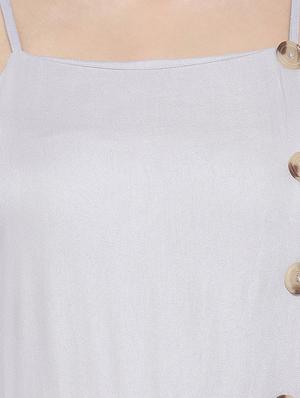 cami neck button detail jumpsuit - 16407049 - Standard Image - 4