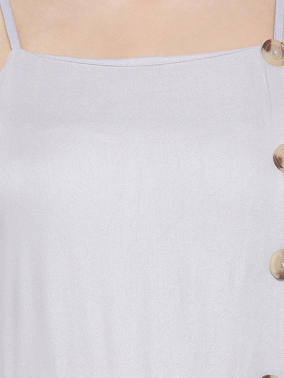 cami neck button detail jumpsuit - 16407049 - Zoom Image - 4