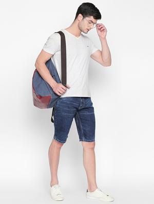 dark blue denim shorts - 16408318 - Standard Image - 4