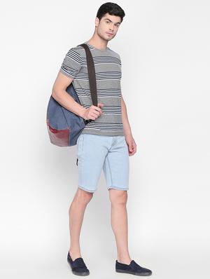 light blue denim shorts - 16408319 - Standard Image - 4