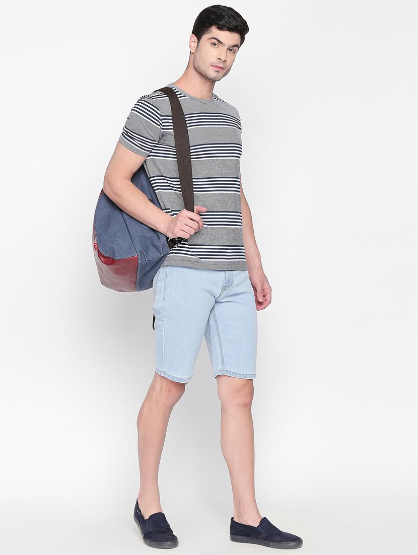 light blue denim shorts - 16408319 - Zoom Image - 4