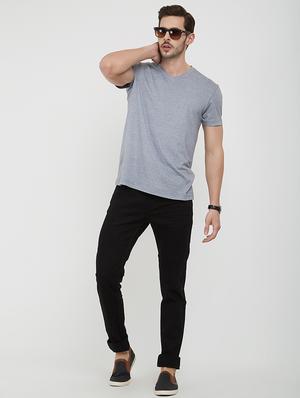 black plain denim jeans - 16408345 - Standard Image - 4