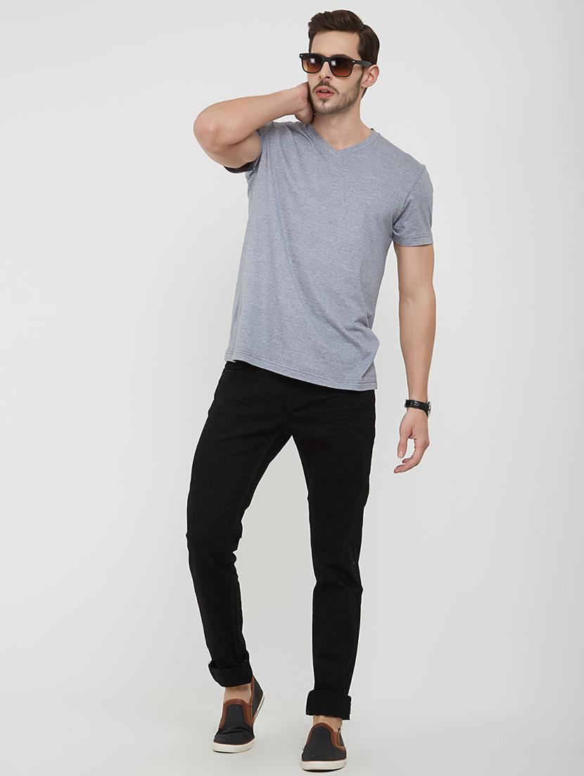 black plain denim jeans - 16408345 - Zoom Image - 4