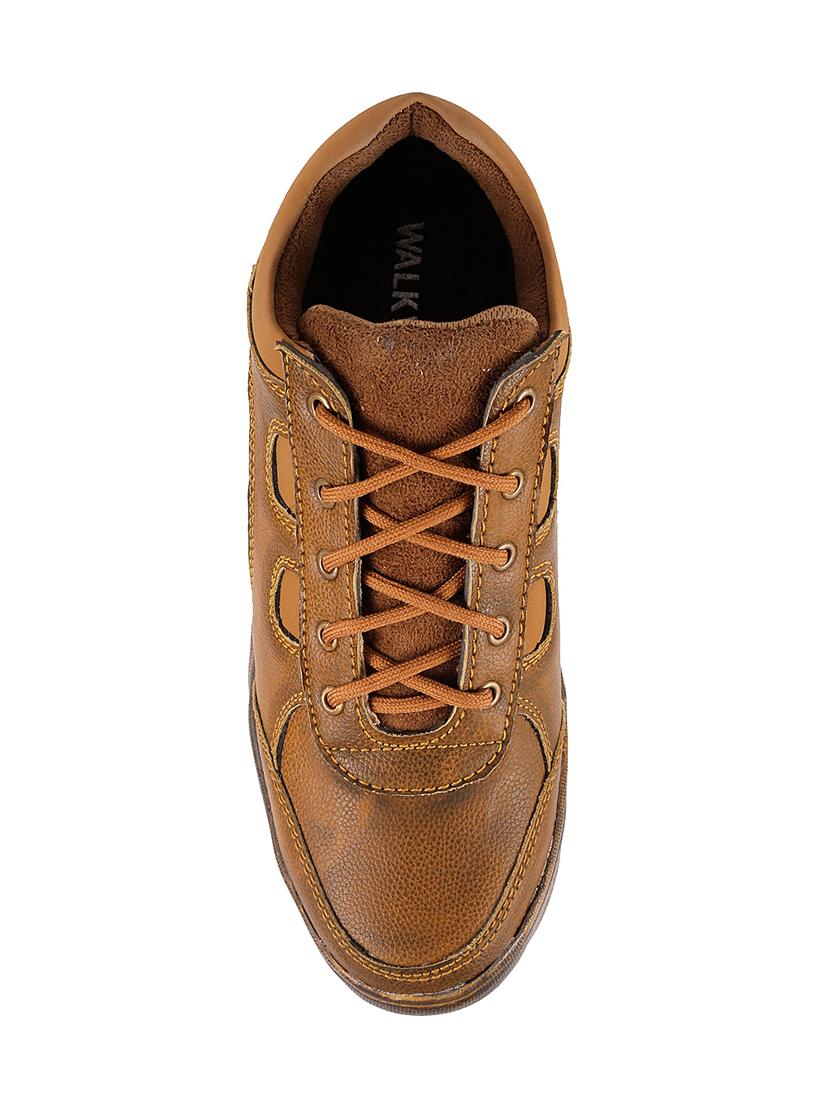 walkway tan leather lace up shoes - 16408541 - Zoom Image - 4