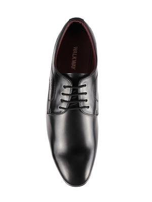 walkway black leather lace-up derbys - 16408568 - Standard Image - 4