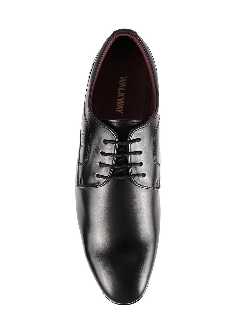 walkway black leather lace-up derbys - 16408568 - Zoom Image - 4