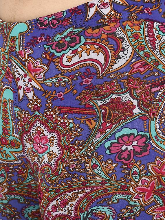 high rise paisley leggings - 16408686 - Zoom Image - 4