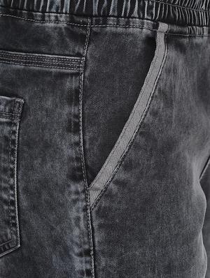 grey light washed denim jogger - 16409038 - Standard Image - 4