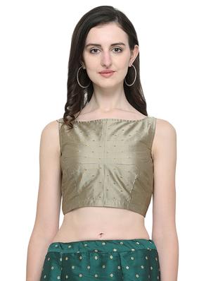 zari motifs flared lehenga - 16410334 - Standard Image - 4