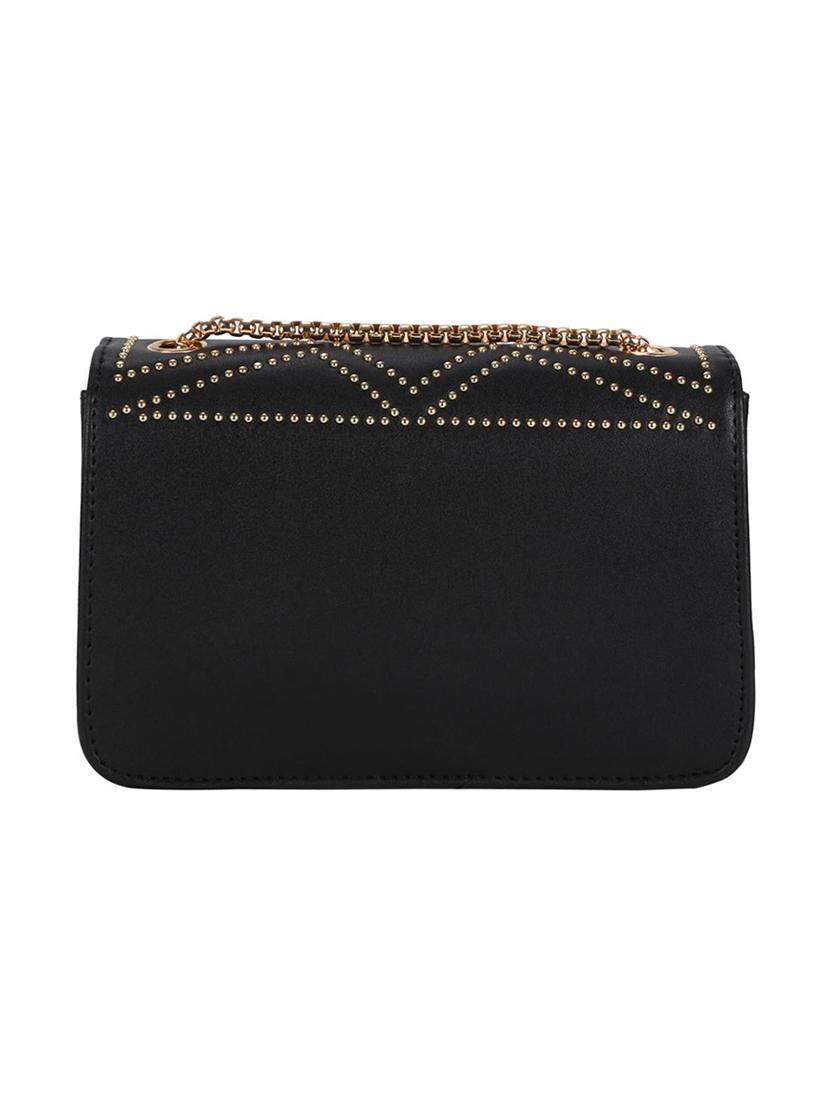 black leatherette (pu) regular sling bag - 16410423 - Zoom Image - 4